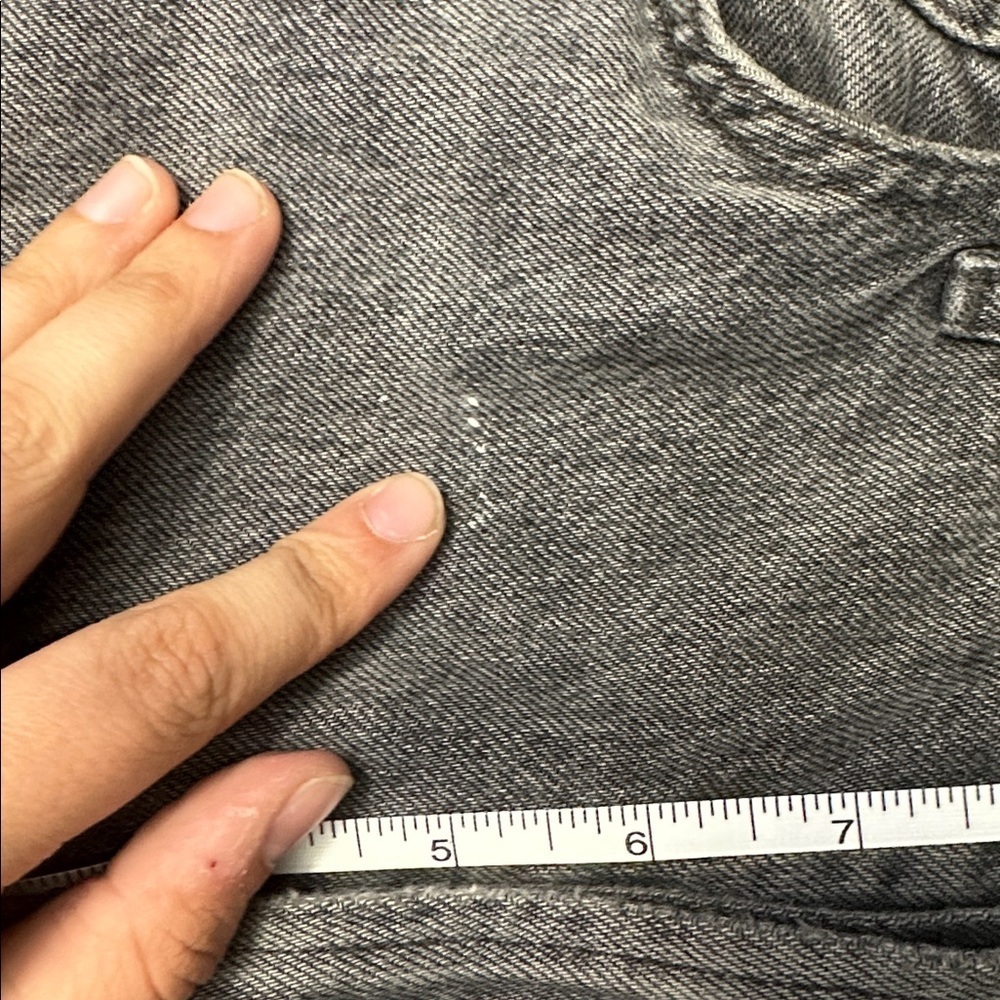 Agolde Faded Black Denim Straight Leg - Picture 8 of 8